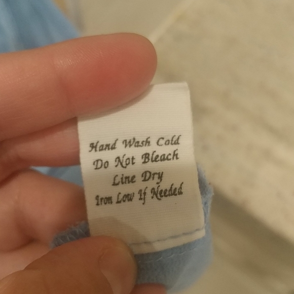 Mine Girls' embroidered Sleeveless Ruffle Top Blue - Picture 9 of 9